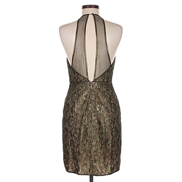 ASO CAROLINE FORBES THE VAMPIRE DIARIES TVD Dress Gold Lace Dress RARE - Picture 9 of 12